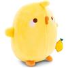 NICI peluche Piu Piu con campana 12cm giallo - Simpatico peluchetto con imbottitura morbida per giochi e coccole, Doudou, perfetto come idea regalo per bambini e adulti - 49485