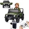 JAMARA 461893 Ride-on Land Rover Defender 110 SVX 2,4 GHz Li-Power 12.6, auto elettrica per bambini dai 3 anni, auto elettrica per bambini, sedile elettrico, idea regalo, luce, clacson