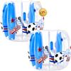 VEVOR Pallone Gonfiabile Trasparente Diametro Esterno 1,2 m Altezza 0,92 m | Divertimento Sportivo per Giardino, Campeggio, Parco, Prato, Palla da Sumo, Set 2 pezzi, in PVC Rinforzato, Giochi di Squadra