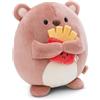 NICI peluche Orso Nomo 16cm con patatine fritte in scatola regalo 11x12x6,5cm marrone - Peluchetto con imbottitura morbida per giochi e coccole, perfetto come idea regalo per bambini e adulti - 61148