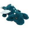 Depesche Snukis - Peluche Drago sdraiato, Colore Petrolio | Drago in peluche con morbida pelliccia, occhi glitterati e glitter su ali, corna e coda, circa Peluche da 50 cm, 14262