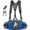 Generic con portabottiglie - impermeabile regolabile, blu cielo | Pack Tracolla Caccia Marsupio Cintura da Corsa per Caccia Corsa Escursionismo Viaggi Campeggio Outdoor Sport Arrampicata