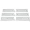 Floweringbeter Set di cuscinetti antiscivolo in ABS per letto a castello | Set da 10 pezzi con viti, dimensioni 26,7 x 7,9 cm, adatto a cuccette da 5-15,2 cm, riduce lo sforzo di lancio, ABS