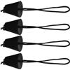Generic Tappi per kayak per fori, 10,9 x 4 cm, 4 pezzi, con cordino, 4 cm | Tappo per fori di scarico per ormeggio attività acquatiche canoa imbarcazioni d'assalto