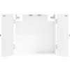 Generic Armadietto per bersaglio Ede, bianco, 52,5 x 10,5 x 53,5 cm, in legno