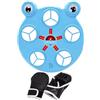 Generic Smart Music - Macchina da boxe regolabile in altezza, guantoni da boxe | Simpatico design a forma di animale da parete, ritmo musicale, luce colorata, per bambini e adulti, per casa, palestra
