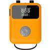 Syutokul Pompa elettrica per paddleboard per gommoni, pompa ricaricabile senza fili | Leggero, 7 adattatori, 12000 mAh, luce LED, per barche e kayak, all'aperto