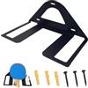 Generic Pings Pong - Supporto per pagaia, accessori da parete | Tennis da tavolo | Supporto per racchette e palline, contiene 4 racchette e 6 palline, espositore per racchette da ping pong