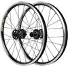 LSRRYD 406 451 Ruota MTB 20 Pollici Set Ruote Alluminio Mountain Bike Freno a Disco/Cerchio Mozzi Con Cuscinetti Cassetta 7 8 9 10 11 12 Velocità 100/135mm QR 24H