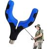 Generic Supporto antiscivolo per forcella anteriore e posteriore, per canna da | Versatile canna da pesca Pod supporto stand | durevole universale filo resto monti, leggero all'aperto pesca stazione