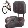 Generic Schienale Sella Bici Sedile Extra Wide Schienale Sella Memory Foam | Sedile passeggero per bici elettrica, comodo e imbottito, in memory foam, per uomini e donne, mountain bike, bici elettriche