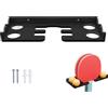 Generico Table Tennis Holder - Acrylic Wall Mount, 2 Paddle Capacity, 4 Ball Storage | Clear Shatterproof Acrylic Table Tennis Paddle Wall Mount Holder and Ball Storage Rack for 2 Rackets and 4 Pong Balls