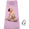 FunLife Tappetino da yoga, 183 x 61 cm, 8 mm TPE, antiscivolo, per fitness | Tappetino da yoga in TPE da 8 mm con fondo antiscivolo, per yoga, pilates, fitness, ginnastica e allenamento a casa