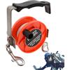 Generic Bobina di corda 290FT regolabile in nylon estrattore ergonomico | Mulinello multiuso per pesca subacquea in barca da pesca subacquea all'aperto spiaggia subacquea donne uomini snorkeling