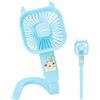 Generic Dispositivo di raffreddamento pieghevole del silicone 3 velocità del | Ventilatori portatili personali per seggiolini auto biciclette moto scooter per bambini sedile posteriore viaggio golf cart