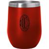 Seven Tazza Termica A.C. MILAN - WIN THE GAME, Acciaio Inox, Calcio, Per bambini, Ragazzi e adulti, Prodotto ufficiale, Idea regalo, Tempo libero