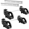 Generic 2 pezzi DIY Bike posteriore Rack Carrier Staffa Quick Release Adattatore | Supporto a sgancio rapido per bici Caratteristiche 2 pezzi regolabile ispessito universale set di adattatori per