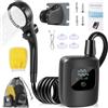 Generic Doccia portatile 2400mAh Prodotti per la pulizia 'animale domestico | Lavaggio auto Doccia Campeggio per Camper Spiaggia Road Trip Giardinieri Pescatori RV Escursionismo Viaggi Backpacking
