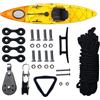 Generic Kit per carrello per canoa per kayak | Corda Tacchetto Moschettone Sistema, Anello Pad Occhielli, Bulloni, Viti Rivetti, Accessori Barca per Professionisti, Donne,