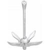 Nqyjm Ancora pieghevole argento 1,5 kg ferro malleabile | Ancoraggio per Barche da Pesca, Kayak, Canoe e Tavole da Paddle