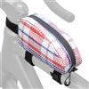 Mimoqk Waterproof Top Tube Bike Bag - Adjustable Straps Cycling Gear Holder Pouch | Bike Pouch for Cruiser Travel Commute Outdoor Adult Men Women