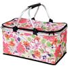 Generic Cestino grande | Scatola portatile da 30 l | Borsa in tessuto Oxford con | Grande cestino | Scatola portatile da 30 litri | Borsa in tessuto Oxford con manico, cestino vuoto da campeggio per