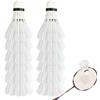 Generic Confezione da 12 volani da badminton con piume d' , 39 x 6,5 cm | Volano da badminton per principianti adatto per l'allenamento di studenti e adulti, uso interno ed esterno