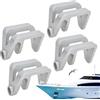 Generic Clip per boe per pontone 4 supporti per boe paraurti per barche | Accessori solidi, connessione rapida e rilascio forniture esterne per la navigazione fluviale