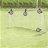 Risveglio Bersaglio per allenamento di calcio con cinghia regolabile, aiuto di | Allenatore di calcio per portiere e attaccante, TPE e ABS per migliorare il tiro, diametro 18 cm