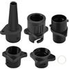 Generic Adattatore per pompa ad aria, accessori per gonfiaggio con 4 ugelli | Accessorio per pompa per kayak, adattatore per pompa gonfiabile, accessori con 4 ugelli