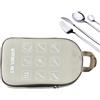 Generic Borsa portaoggetti per posate da campeggio, da appendere, per stoviglie | Set di utensili da cucina da campeggio per barbecue, viaggi in camper, picnic, cucina all'aperto, campeggio, tailgating