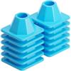 Generic Coni per allenamento sportivo per basket, ciclismo, PE, Multicolore, Blu | Coni per allenamento sportivo, 10,2 x 5,1 cm, ad alta visibilità, impilabili
