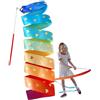 Generic Nastro per danza - Bacchetta colorata per bambini, bacchetta flessibile e morbida, tessuto liscio leggero e divertente, per feste, giochi all'aperto, pratica di danza