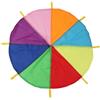 Vitsrisea Sie Paracadute con maniglie, giocattolo da paracadute | Gioco di attività per la consapevolezza della squadra, gioco colorato per esercizi di movimento e parco giochi