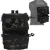 Generic Tasca Posteriore Tattica Molle Doppia con Espansione Modulare | Accessorio Con Due Vani for Attrezzatura Esterna Caccia Airsoft Compatibile Con Sistema Gilet FCPC V5