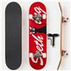 vigvitspo Skateboard completo da 78,7 cm per principianti, bambini, adolescenti e adulti, doppio kick, tavola in acero a 9 strati, cuscinetti ABEC-11, ruote in poliuretano 97A, completamente assemblato, per