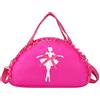 Colcolo Borsa Danza Bambini Ballerina Borsa Tracolla Zaino Borsone in Oxford Leggero E Durevole con Cinghia a Spalla Adatta per Studio Palestre Giovanili Treno Passeggiate in Città, Rosa