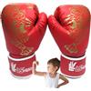 Generic Guantoni da boxe da uomo in pelle PU traspirante, design con apertura | Guantoni da boxe per adulti, con cinturino da polso regolabile, per karate, fitness, sparring, cardio kickboxing