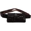 Homoyoyo Marsupio Sportivo Vintage da Uomo, Marsupio da Cintura Outdoor in PU Marrone, Tasche e Fibbia Regolabile, per Viaggi e Avventure All'aperto