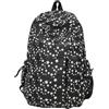 Generic Zaino donna nylon con stella, borsa viaggio leggera ad alta capacità | Zaino femminile in nylon con motivo stellato, ampio e multifodera, ideale per adolescenti, viaggi e spostamenti universitari