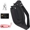 Generic impermeabile con per telefono, Nero , riferimento | Fanny - Marsupio casual per viaggi, shopping, escursionismo, corsa, campeggio, passeggiate con il cane