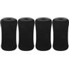 TOYANDONA Coperture per Rulli in Schiuma Nero per Macchine da Allenamento Gambe, 4Pezzi, Comfort e Supporto, Imbottiture in Gomma e Plastica per Workout