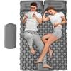 Generic Materassino gonfiabile da campeggio per 2 persone, impermeabile | Pieghevole Campeggio Sleeping Pad Viaggio Tenda Attrezzatura per Parchi Escursionismo Zaino Zaino Picnic Camminata Arr