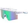 LBAWJWAIL Occhiali da sole ciclismo polarizzati per uomo donna | Protezione UV400 lente grande, telaio TR90 leggero occhiali sportivi per corsa pesca golf attività all'aperto