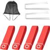 Generic Linee di pallavolo della sabbia del poliestere - 1400g set di confine | Linee di confine di pallavolo cortile all'aperto spiaggia parco cortile prato prato casa competizione torneo