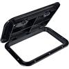 Smart Marine - Portello di Accesso al Ponte, 43 x 31 cm, Rettangolare, Nero, con Coperchio, per Barca