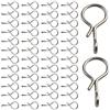 Risveglio 50 connettori a scatto a cambio rapido per esche a mosca, ami | No-Knot per girelle a scatto in acciaio inossidabile in 3 misure S/per M/per L (5mm/8mm/11mm), accessori per attrezzatura da