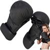 Generisch Guantoni da boxe imbottiti, regolabili, portatili, per allenamento con | Guanti da boxe per adulti, per allenamento a casa, allenamento, fitness, esercizi interni ed esterni, sacco da boxe
