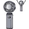Generic Gadget di raffreddamento silenziosi pieghevoli ricaricabili del mini | Ventilatore portatile portatile per viaggi, spiaggia, campeggio, escursionismo, zaino in spalla, picnic, crociera