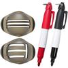 Generic Stencil per palline da golf, guida per marcatura per esercitarsi | Accessorio da golf, modello di linea, guida per la marcatura della palla, strumento di disegno per professionisti